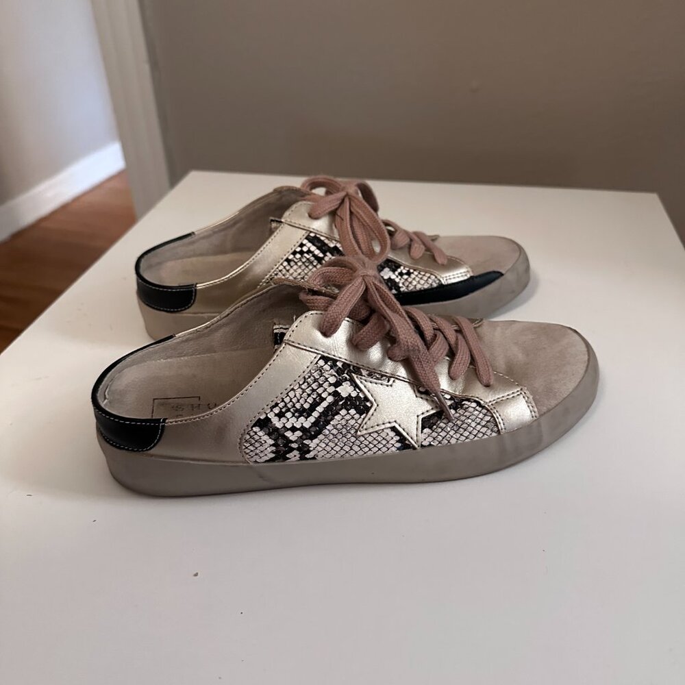 Snake Skin Slide-On Sneakers - Picture 3 of 3